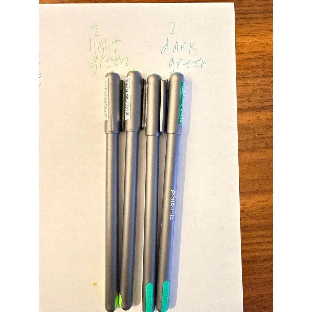 Linc Pentonic Ballpoint Pens 1.0mm Assorted Colors 19 Count Set Matte Finish